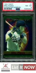 Mike Piazza [Superstar Sampler] #1 Baseball Cards 1994 Finest Prices