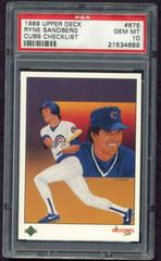 Ryne Sandberg [Cubs Checklist] #675 Baseball Cards 1989 Upper Deck Prices
