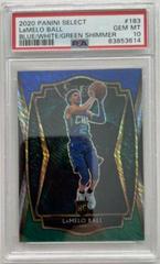 LaMelo Ball [Blue White Green Shimmer] #183 Basketball Cards 2020 Panini Select Prices