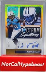 Chris Johnson [Gold] Football Cards 2022 Panini Absolute Spectrum Signatures Prices