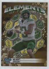 Bo Nix [Gold] #ETG-4 Football Cards 2023 Bowman's Best University Elements of the Game Prices