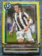 Alessandro Del Piero [Gold] Soccer Cards 2020 Topps Museum Collection UEFA Champions League Prices