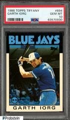 Garth Iorg #694 Baseball Cards 1986 Topps Tiffany Prices
