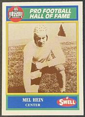Mel Hein #7 Football Cards 1990 Swell Greats Prices