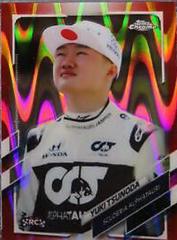 Yuki Tsunoda [Red RayWave] #173 Racing Cards 2021 Topps Chrome Formula 1 Prices