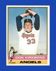Don Kirkwood #108 Baseball Cards 1976 Topps Prices
