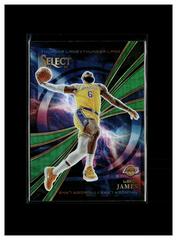 LeBron James [Green] #2 Basketball Cards 2022 Panini Select Thunder Lane Prices