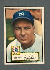 Joe Page [Sain Bio Black Back] #48 Baseball Cards 1952 Topps Prices