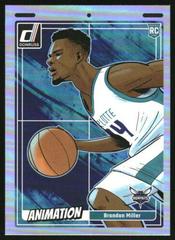 Brandon Miller #6 Basketball Cards 2023 Panini Donruss Animation Prices