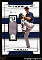 Mike Soroka #BIO-MS Baseball Cards 2022 Panini National Treasures Biography Materials Prices