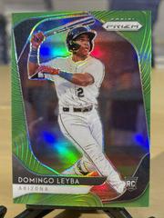 Domingo Leyba [Lime Green Prizm] Baseball Cards 2020 Panini Prizm Prices