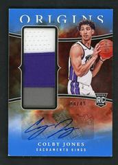 Colby Jones [Blue] #18 Basketball Cards 2023 Panini Origins Rookie Autograph Prices