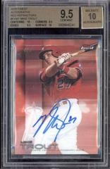 Mike Trout [Red Refractor] #FA-MT Baseball Cards 2016 Topps Finest Autographs Prices