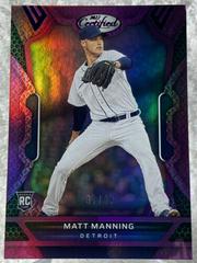 Matt Manning [Purple] #4 Baseball Cards 2022 Panini Chronicles Certified Prices