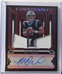 Matt Corral [Autograph Red] #101 Football Cards 2022 Panini Obsidian Prices