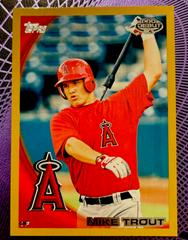 Mike Trout [Gold] Baseball Cards 2010 Topps Pro Debut Prices