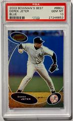 Derek Jeter [Blue] Baseball Cards 2003 Bowman's Best Prices