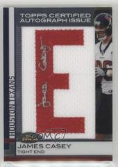 James Casey [Letter Patch Autograph] Football Cards 2009 Topps Finest Prices
