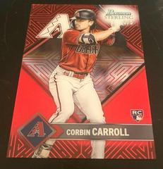 Corbin Carroll [Red] #ST-3 Baseball Cards 2023 Bowman Sterling Tek Prices