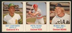 Bell, Campaneris, Rose [Hand Cut Panel] Baseball Cards 1975 Hostess Prices
