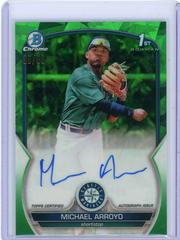 Michael Arroyo [Green] #BSPA-MA Baseball Cards 2023 Bowman Chrome Sapphire Autographs Prices