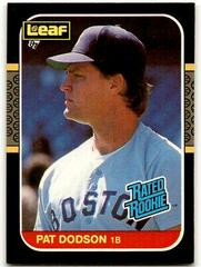 Pat Dodson #44 Baseball Cards 1987 Leaf Prices