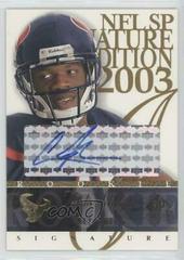 Andre Johnson [Blue] #AJ Football Cards 2003 SP Signature Signature Edition Prices