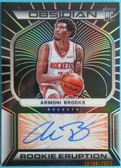 Armoni Brooks [Orange] Basketball Cards 2021 Panini Obsidian Rookie Eruption Signatures Prices
