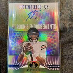 Justin Fields #RE-4 Football Cards 2021 Panini Illusions Rookie Endorsements Autographs Prices