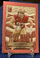Nick Bosa [Pink] #TW-8 Football Cards 2023 Panini Donruss Elite Title Waves Prices