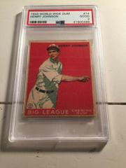 Henry Johnson #14 Baseball Cards 1933 World Wide Gum Prices