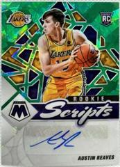 Austin Reaves [Green Ice] #RS-ARV Basketball Cards 2021 Panini Mosaic Rookie Scripts Autographs Prices