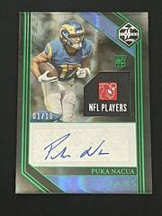 Puka Nacua [Emerald Spotlight Rookie Patch Autograph] #128 Football Cards 2023 Panini Limited Prices