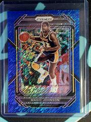 Magic Johnson [Blue Shimmer] Basketball Cards 2022 Panini Prizm Prices