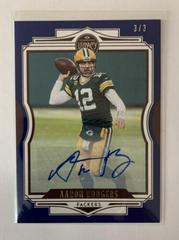 Aaron Rodgers [Blue Autographs] Football Cards 2021 Panini Legacy Prices