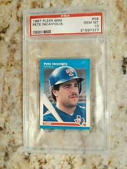 Pete Incaviglia #58 Baseball Cards 1987 Fleer Mini Prices