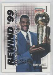 David Robinson #2RN Basketball Cards 1999 SkyBox Impact Rewind '99 Prices