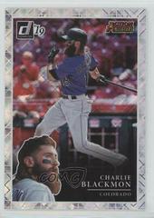 Charlie Blackmon [Diamond] Baseball Cards 2019 Panini Donruss Action All Stars Prices