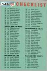Checklist 2 #250 Football Cards 1993 Fleer Prices