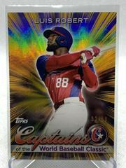 Luis Robert [Gold Rainbow] #CC-6 Baseball Cards 2023 Topps World Captains of the Classic Prices