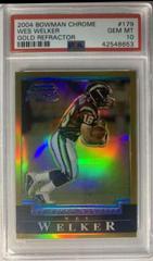 Wes Welker [Gold Refractor] #179 Football Cards 2004 Bowman Chrome Prices