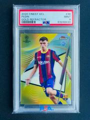 Pedri [Gold Refractor] Soccer Cards 2020 Topps Finest UEFA Champions League Prices