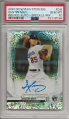 Dustin May [Speckle Refractor] Baseball Cards 2020 Bowman Sterling Rookie Autographs Prices
