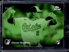 Gunnar Henderson [Night Vision] #4 Baseball Cards 2023 Topps Black and White Prices