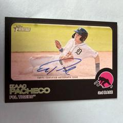 Izaac Pacheco [Black] Baseball Cards 2022 Topps Heritage Minor League Real One Autographs Prices