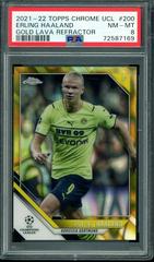 Erling Haaland [Gold Lava Refractor] Soccer Cards 2021 Topps Chrome UEFA Champions League Prices