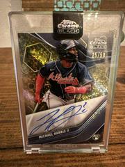 Michael Harris II [Gold Mini Diamond] #CBA-MH Baseball Cards 2023 Topps Chrome Black Autographs Prices