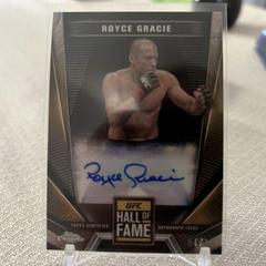 Royce Gracie [Black Refractor] #HFA-RGR Ufc Cards 2024 Topps Chrome UFC Hall of Fame Autograph Prices