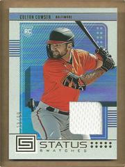 Colton Cowser [Gold] #SS-CC Baseball Cards 2023 Panini Chronicles Status Swatches Prices