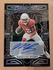 Marquise Brown [Yellow Electric Etch] #2 Football Cards 2023 Panini Obsidian Signature Prices